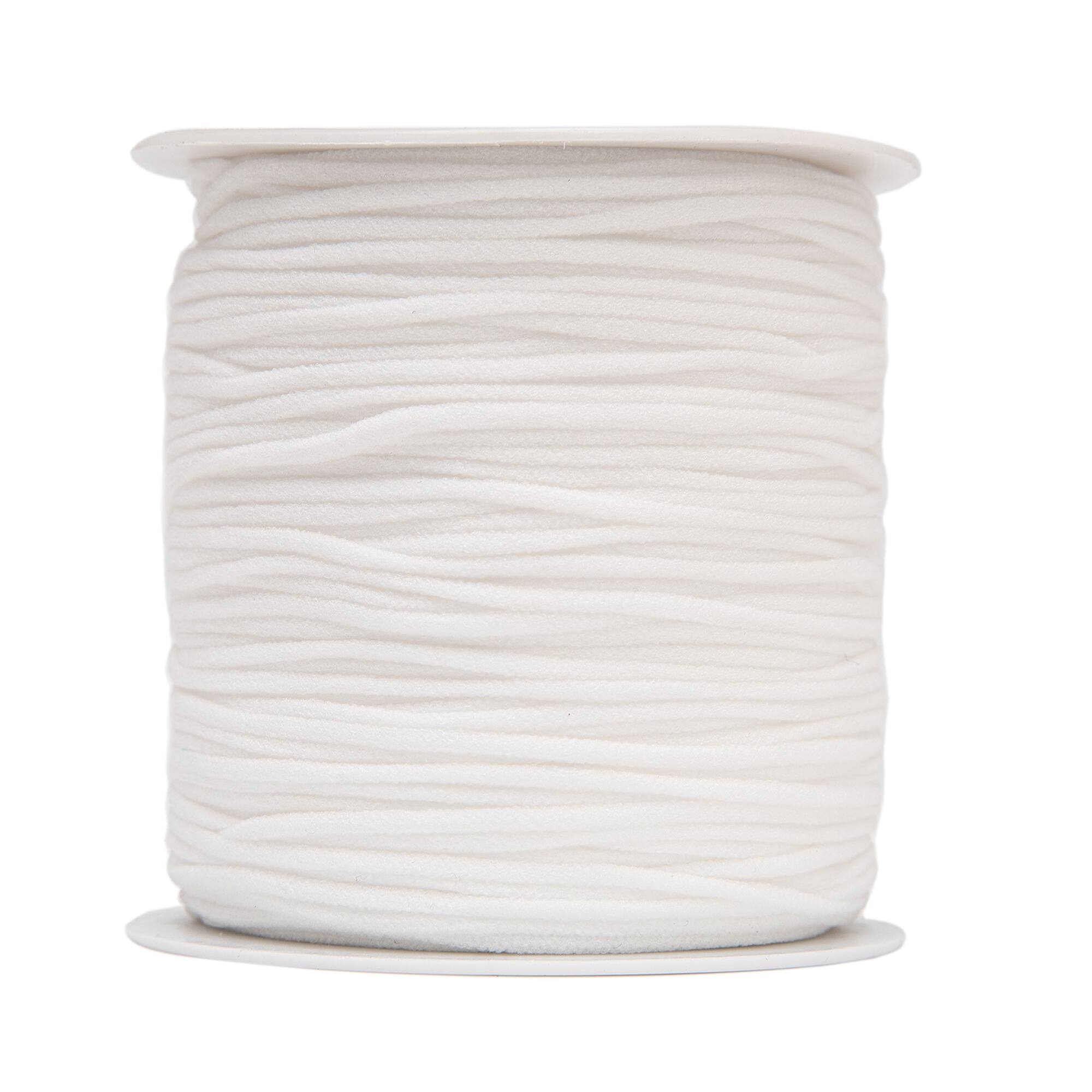 Beadsmith® Fablastic™ 3mm White Round Spandex Cord